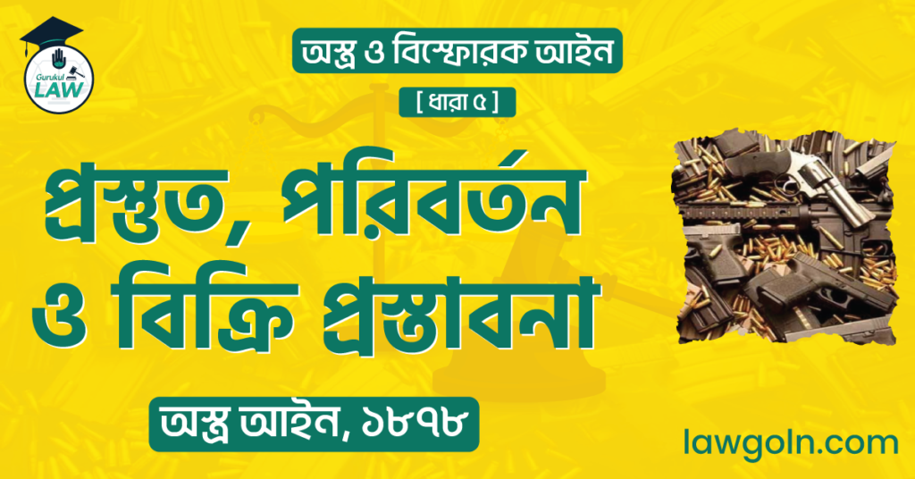 প্রস্তুত, পরিবর্তন ও বিক্রি প্রস্তাবনা